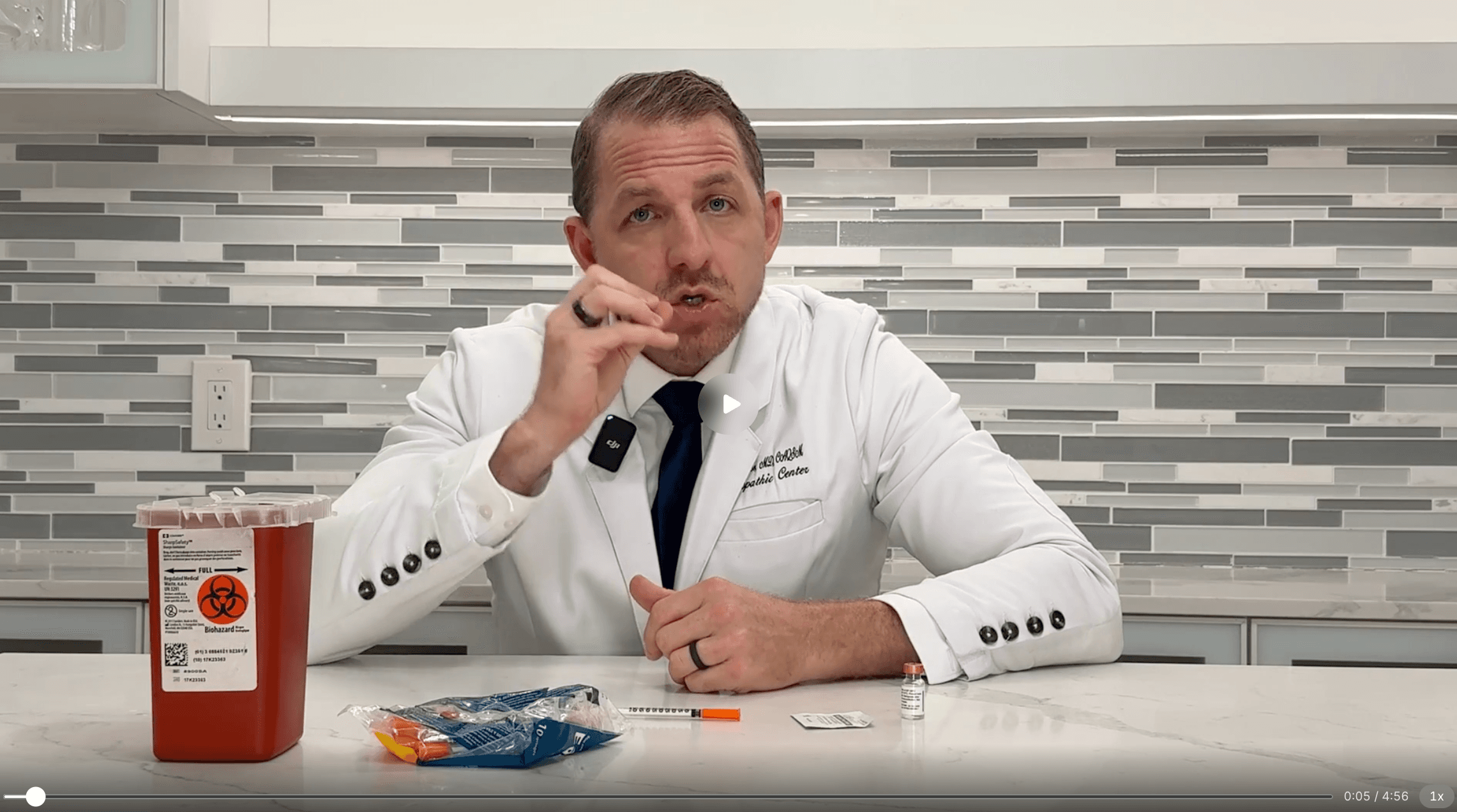 Video demonstration of peptide reconstitution and injection technique