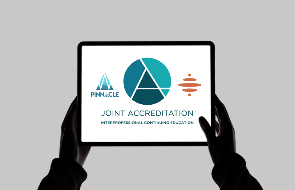 The joint accreditation statement naming ACCME, ACPE, and ANCC through Pinnacle Conference, LLC.